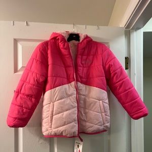 New Little girl’s reversible jacket. Size: medium 10/12